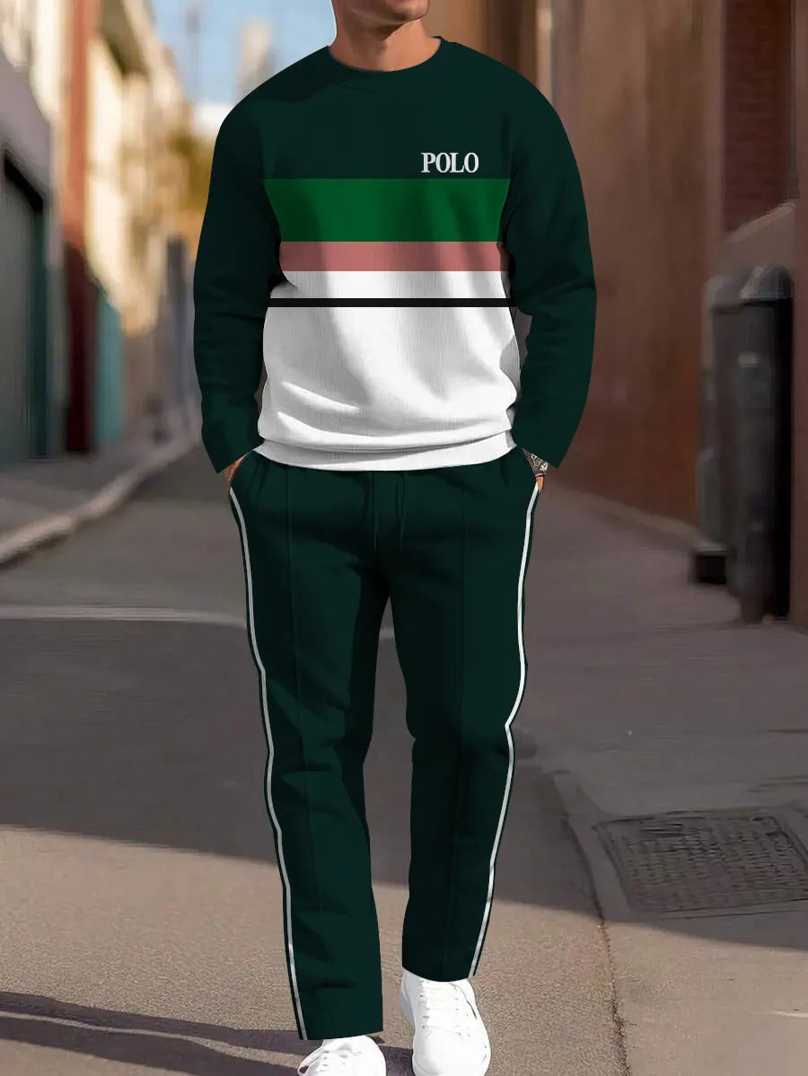 Sweat-shirt ample à manches longues, d'un pantalon de jogging