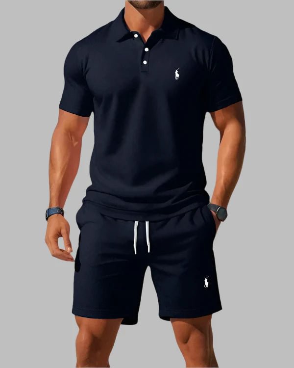 Chemise polo décontractée à revers boutonné