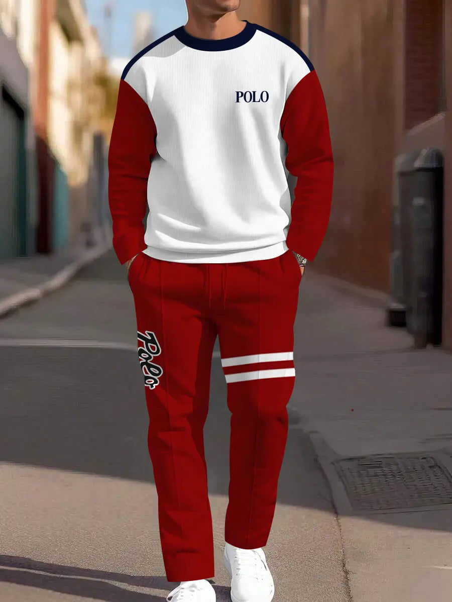Sweat-shirt ample à manches longues, d'un pantalon de jogging
