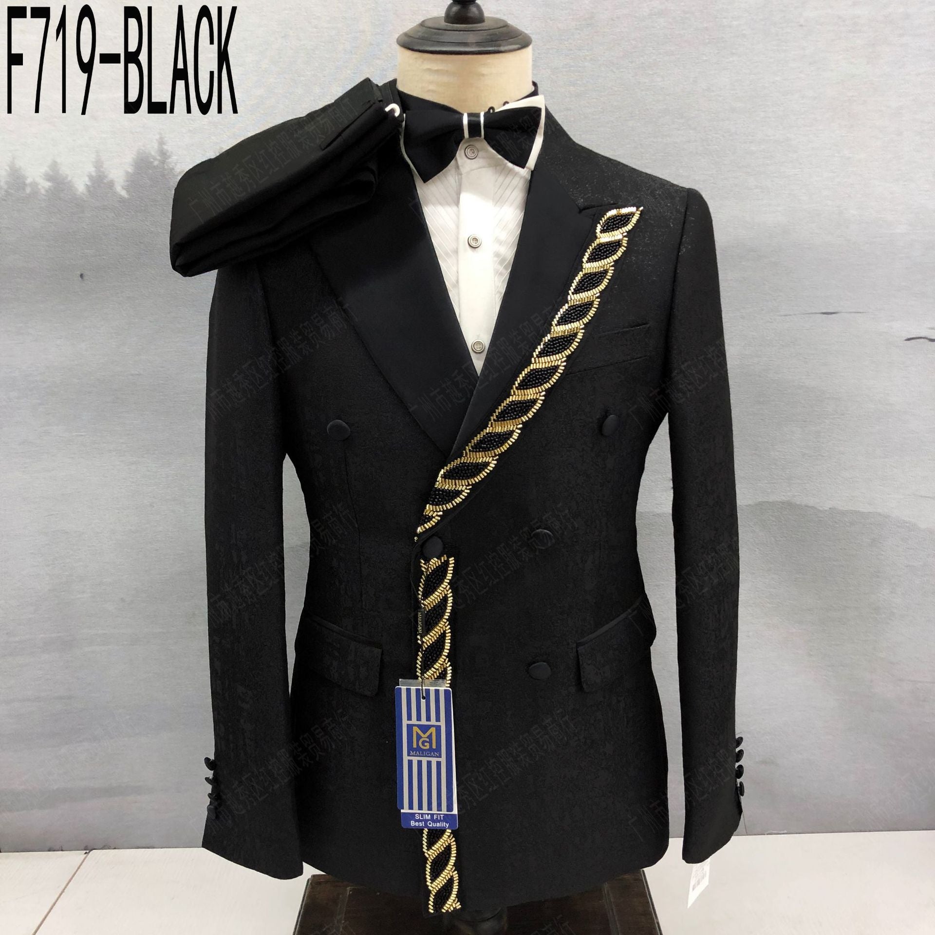 Costume Maligan pour homme, style européen et américain