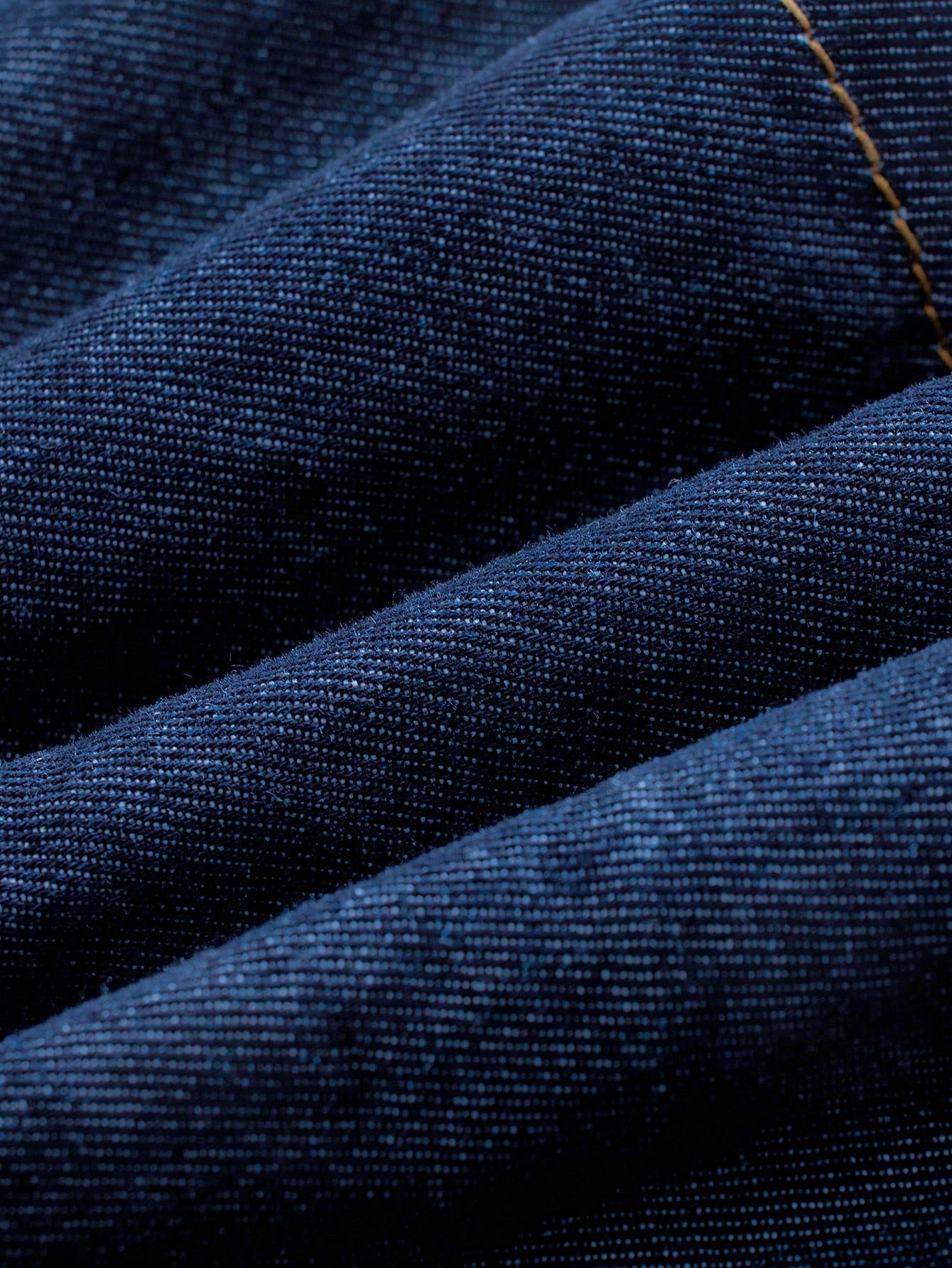 Jupe courte en jean taille haute à volants