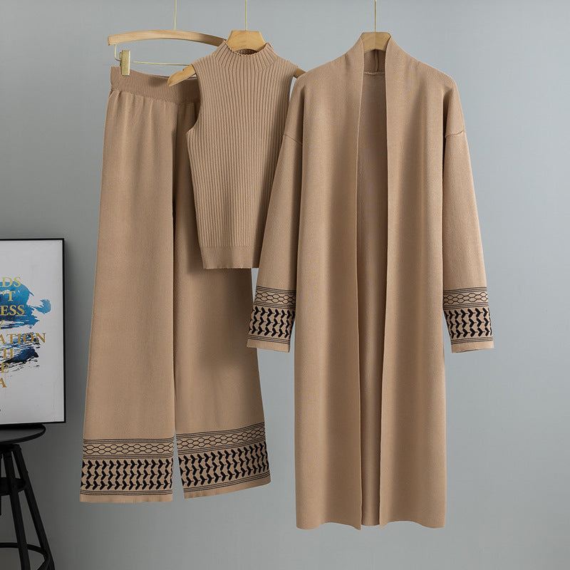 Ensemble trois pièces tendance automne-hiver pour femme