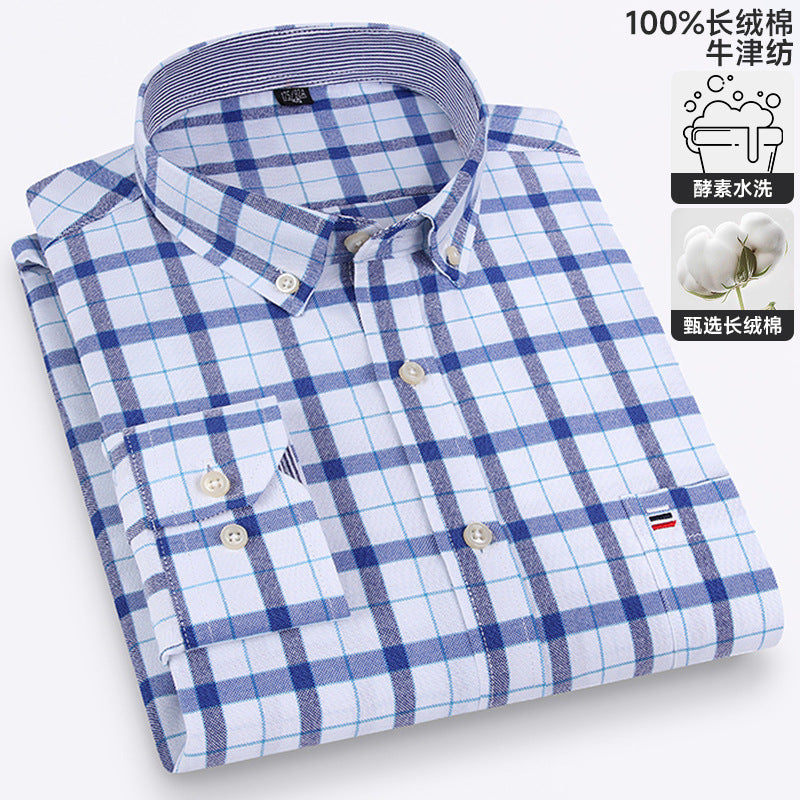Chemise Oxford à manches longues