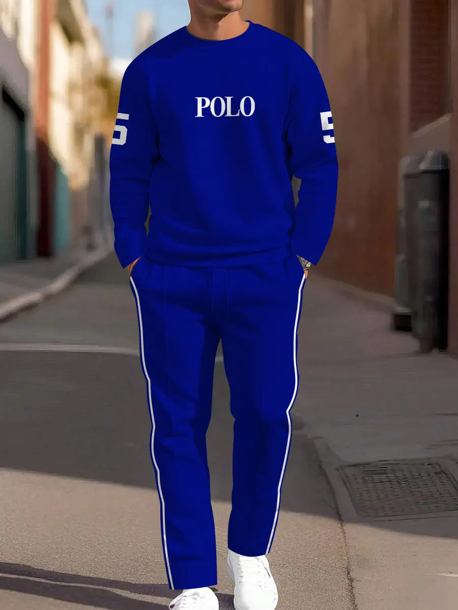 Sweat-shirt ample à manches longues, d'un pantalon de jogging
