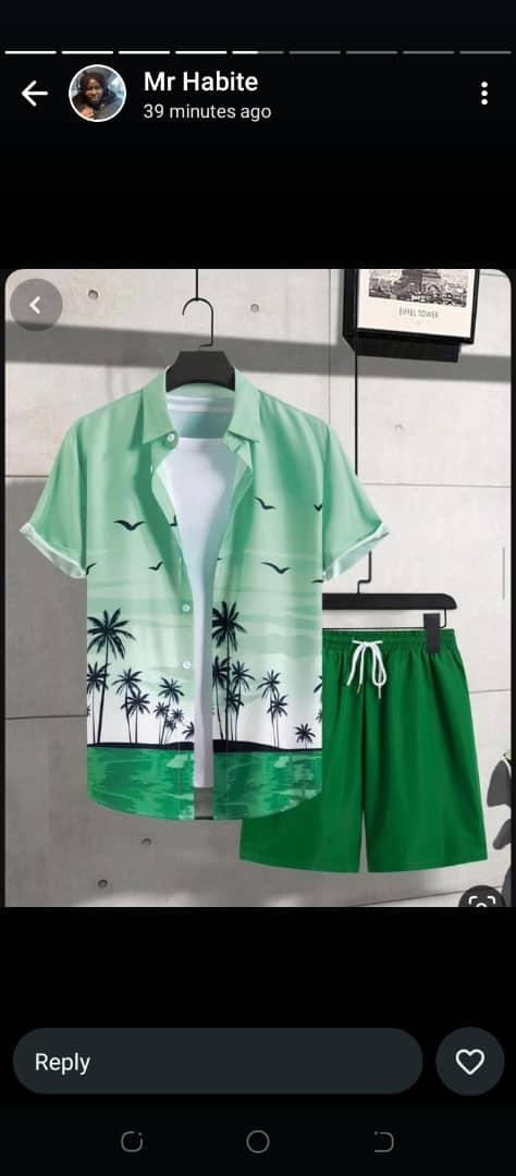 Ensemble homme TEMU Explosions : chemise hawaïenne