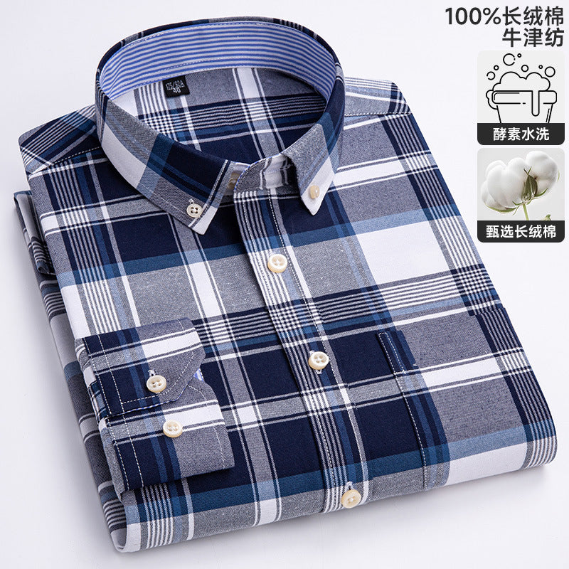Chemise Oxford à manches longues