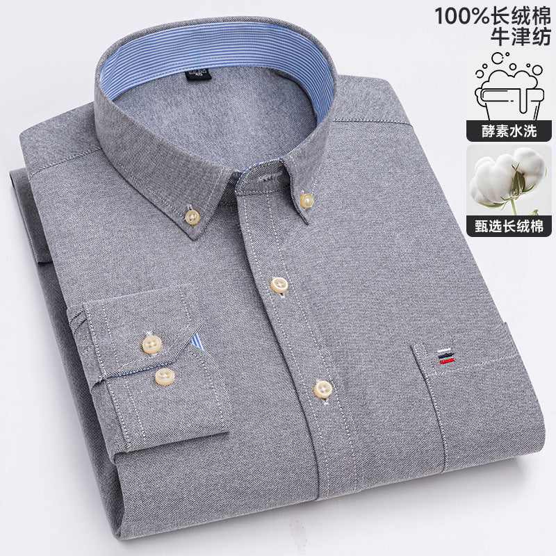 Chemise Oxford à manches longues