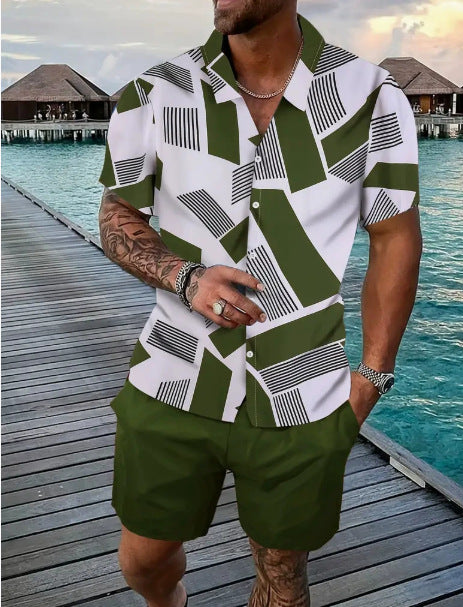 Ensemble homme TEMU Explosions : chemise hawaïenne