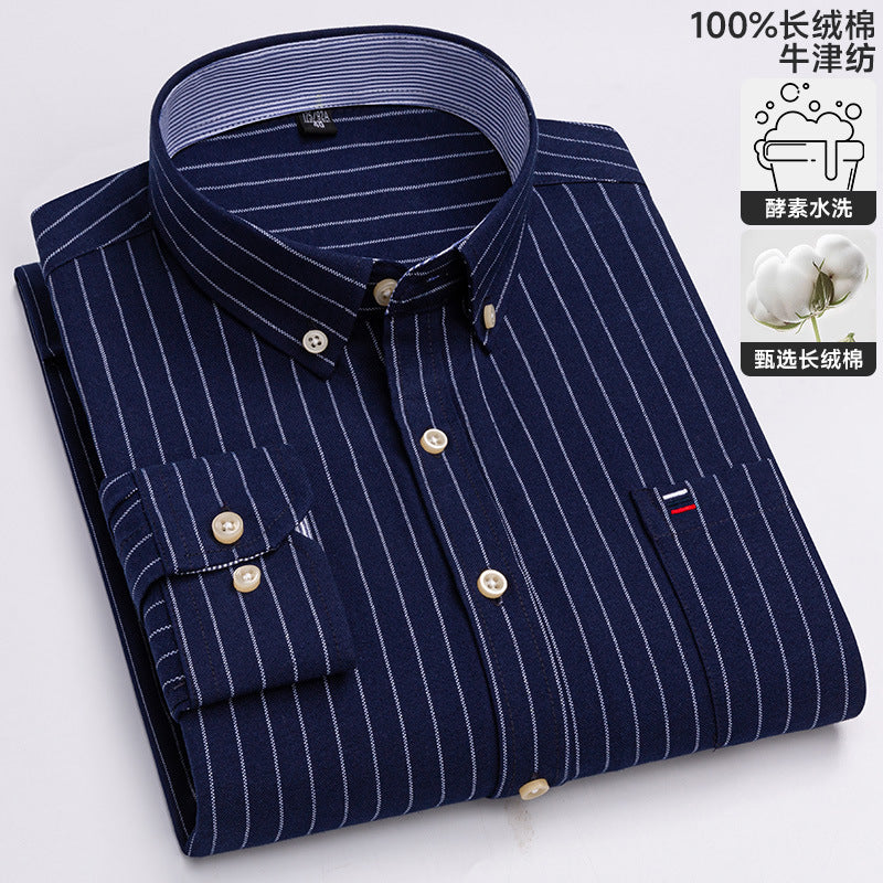 Chemise Oxford à manches longues