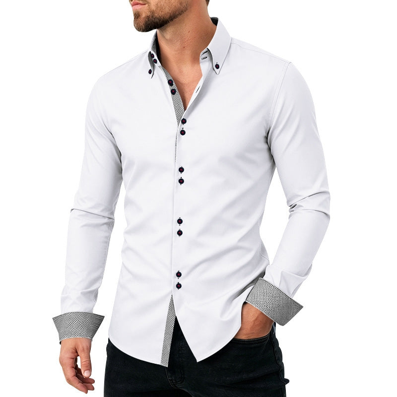 Chemise à col pour homme