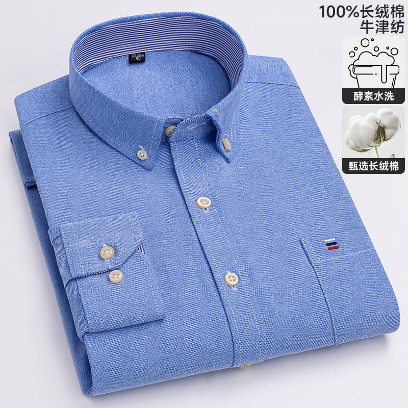 Chemise Oxford à manches longues
