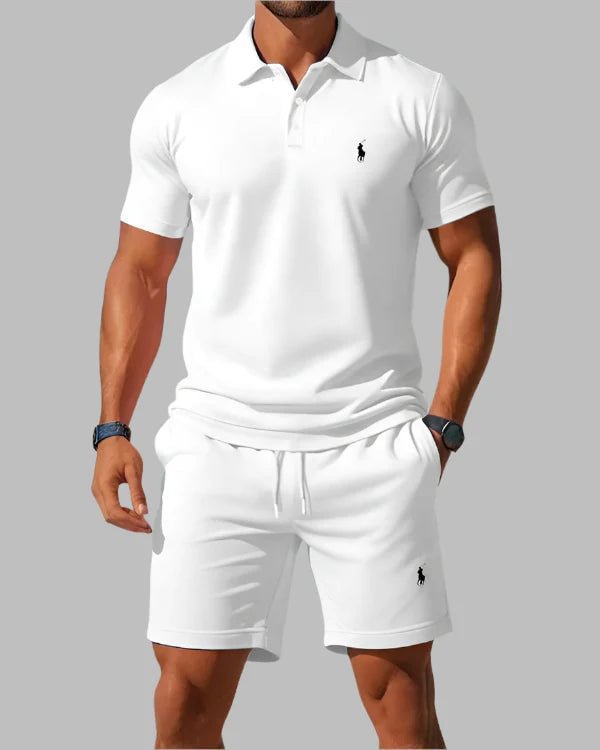 Chemise polo décontractée à revers boutonné
