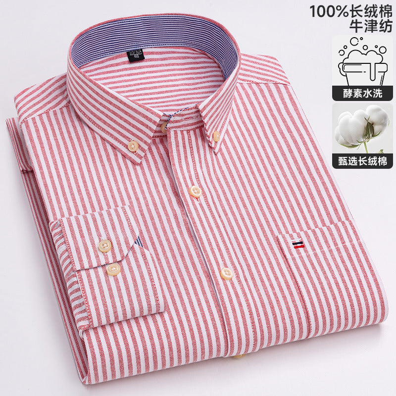 Chemise Oxford à manches longues
