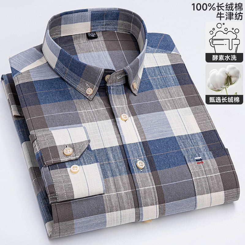 Chemise Oxford à manches longues