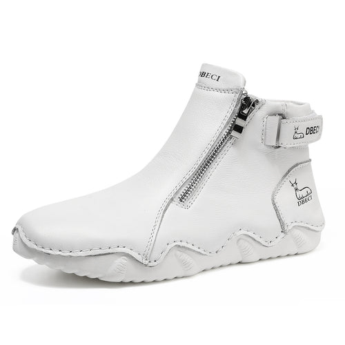 Bottes Martin chaudes et populaires pour femmes, en cuir véritable