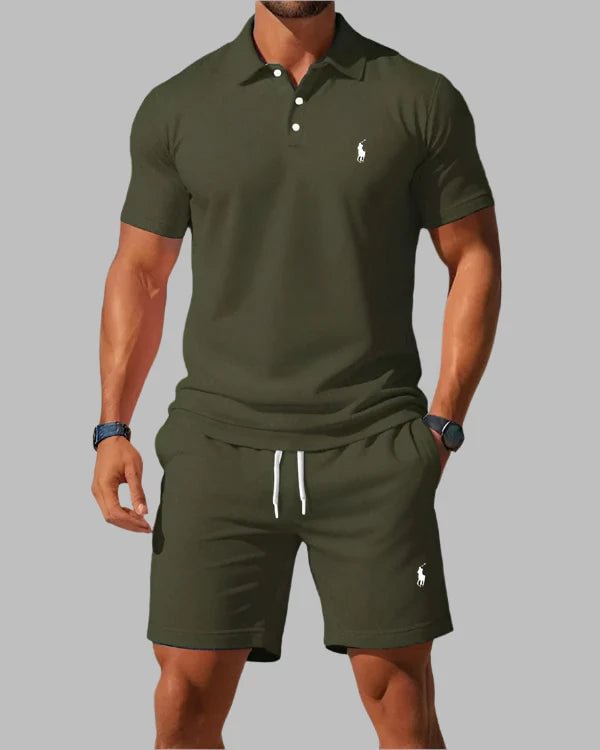 Chemise polo décontractée à revers boutonné