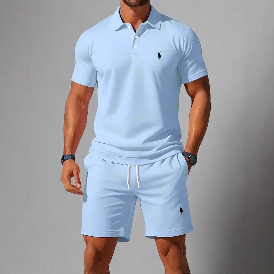 Chemise polo décontractée à revers boutonné