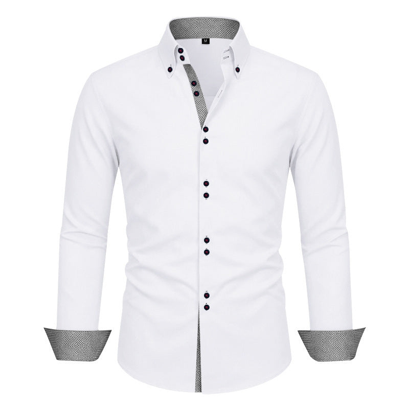 Chemise à col pour homme