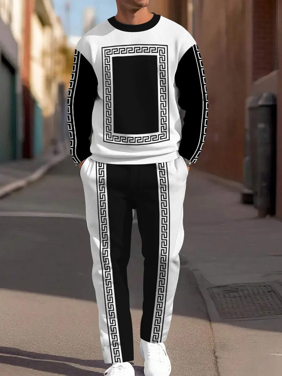 Sweat-shirt ample à manches longues, d'un pantalon de jogging
