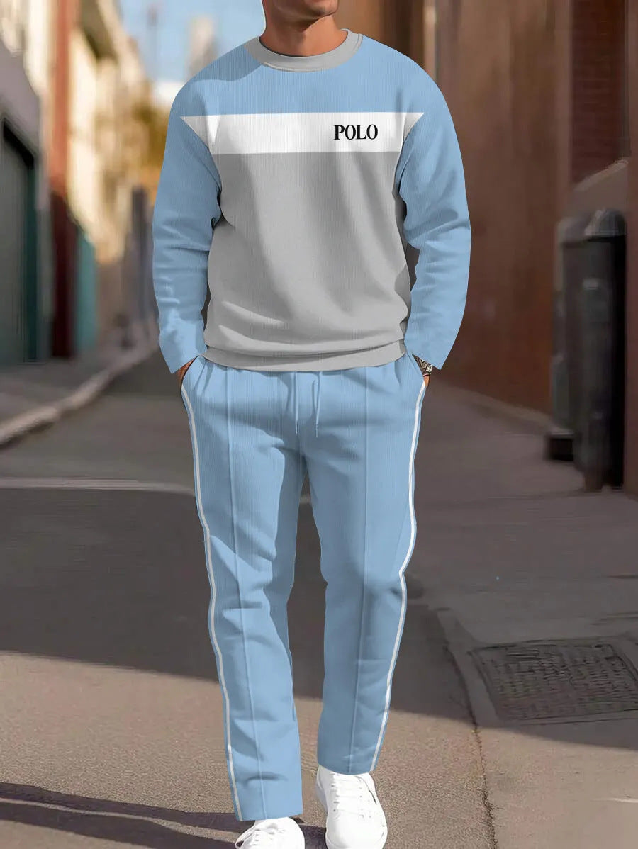 Sweat-shirt ample à manches longues, d'un pantalon de jogging