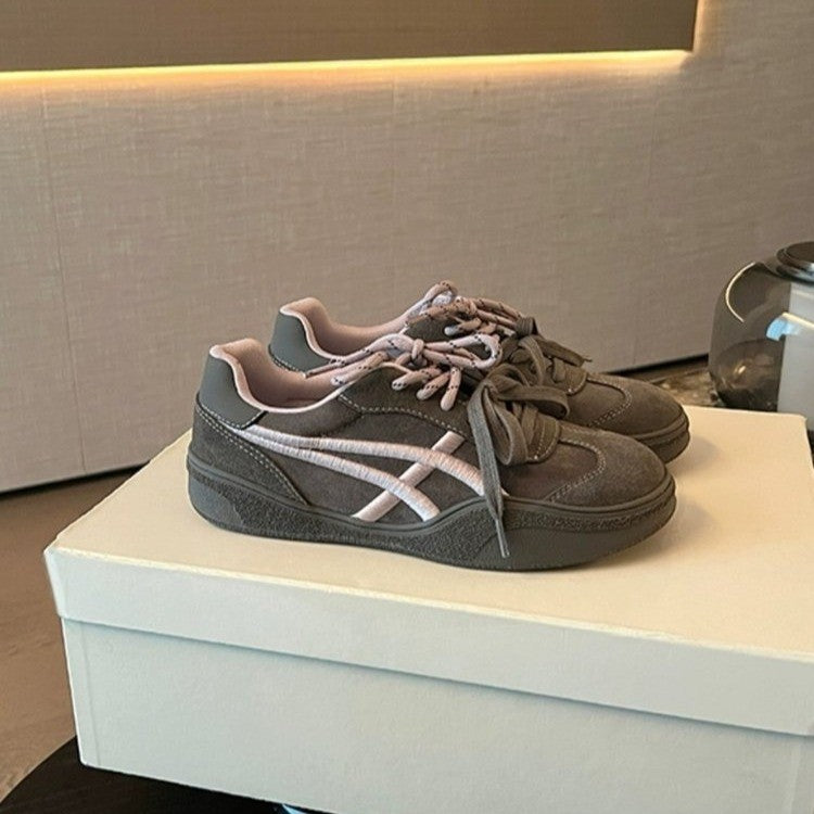 Chaussures de sport rétro brodées pour femmes