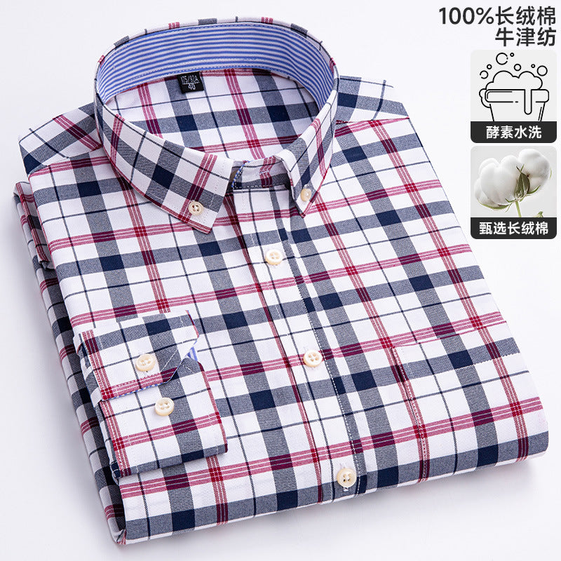 Chemise Oxford à manches longues