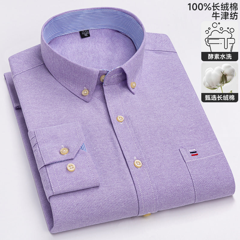 Chemise Oxford à manches longues
