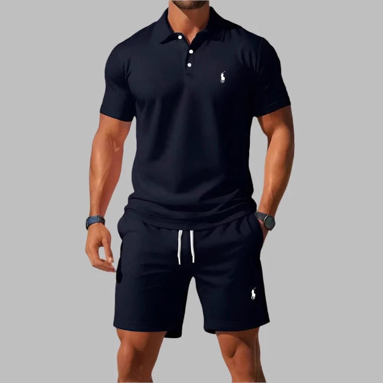Chemise polo décontractée à revers boutonné