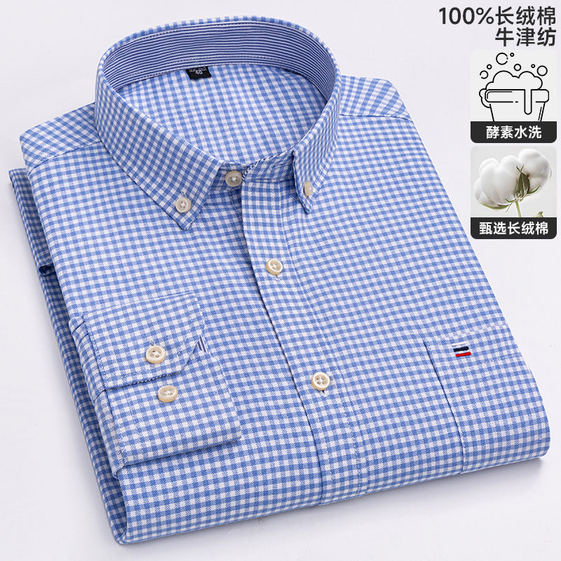 Chemise Oxford à manches longues
