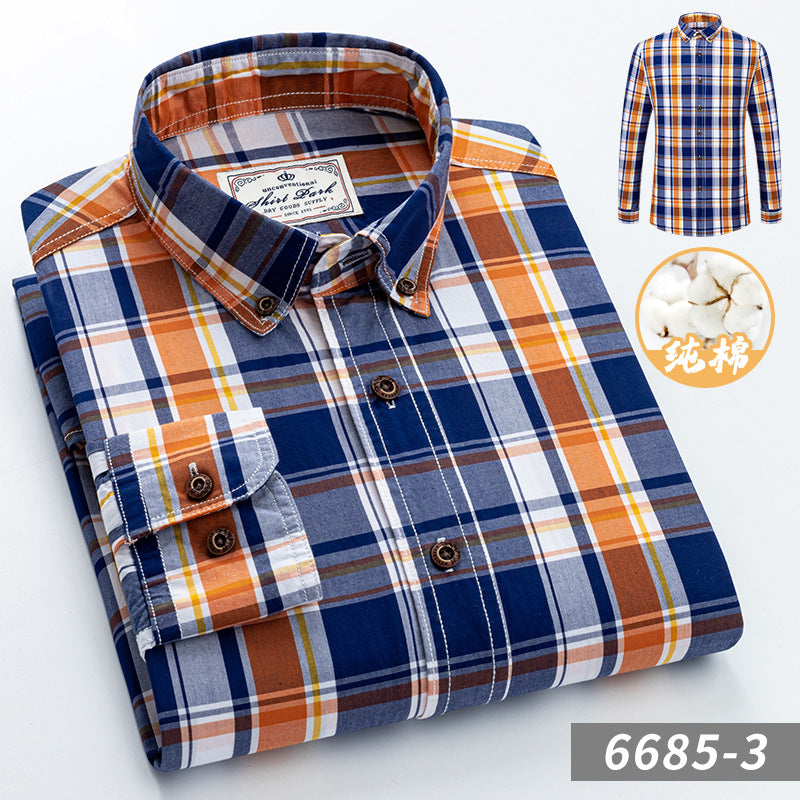 Chemise à carreaux en coton