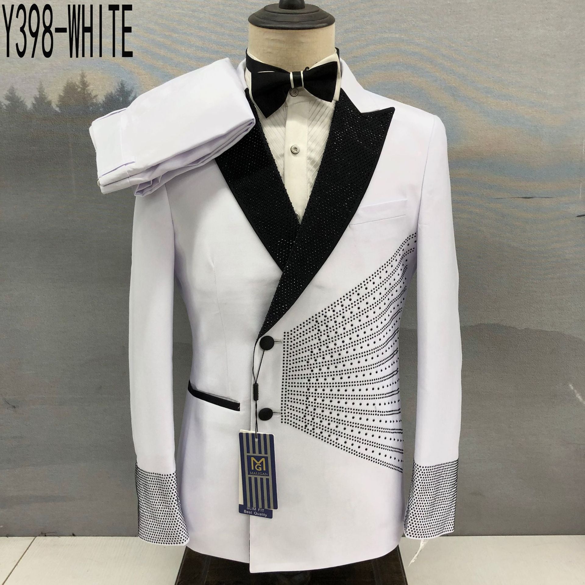 Costume Maligan pour homme, style européen et américain