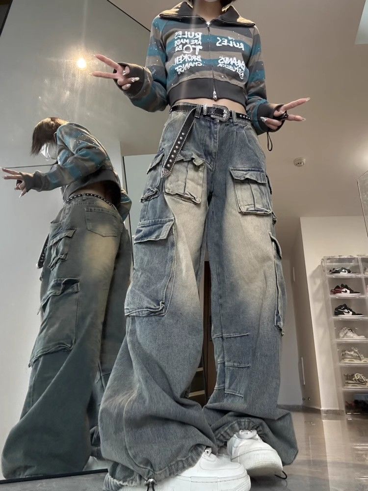 Jean de travail à jambes larges
