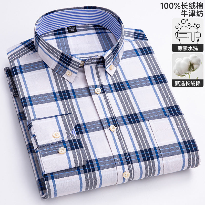 Chemise Oxford à manches longues