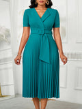 Robe africaine élégante et plissée