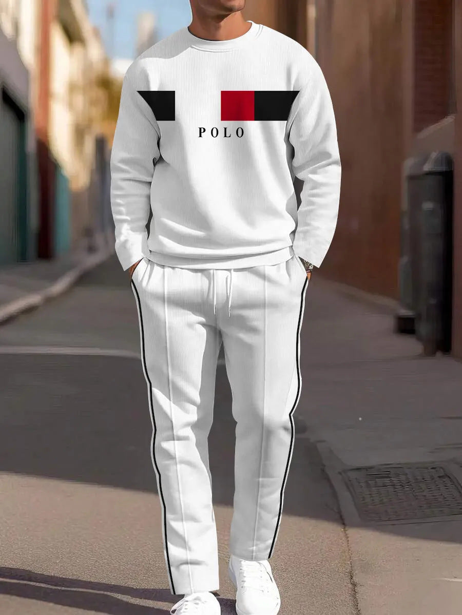 Sweat-shirt ample à manches longues, d'un pantalon de jogging