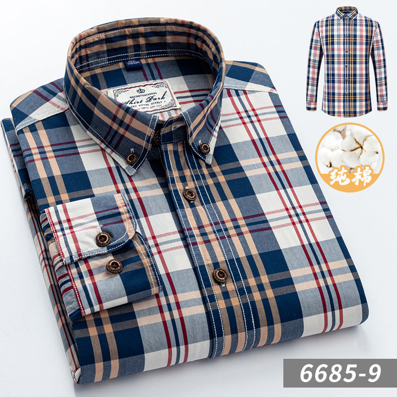 Chemise à carreaux en coton