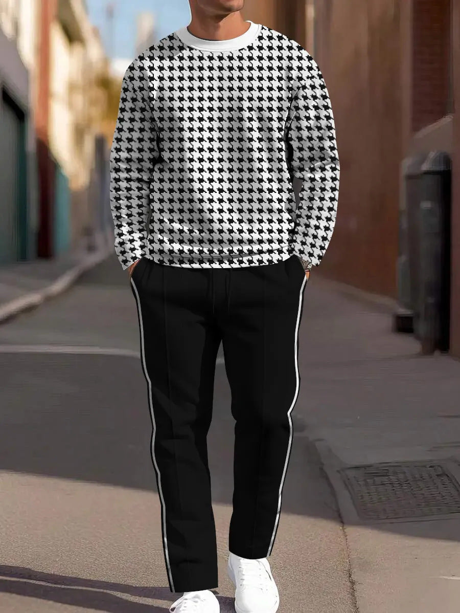 Sweat-shirt ample à manches longues, d'un pantalon de jogging