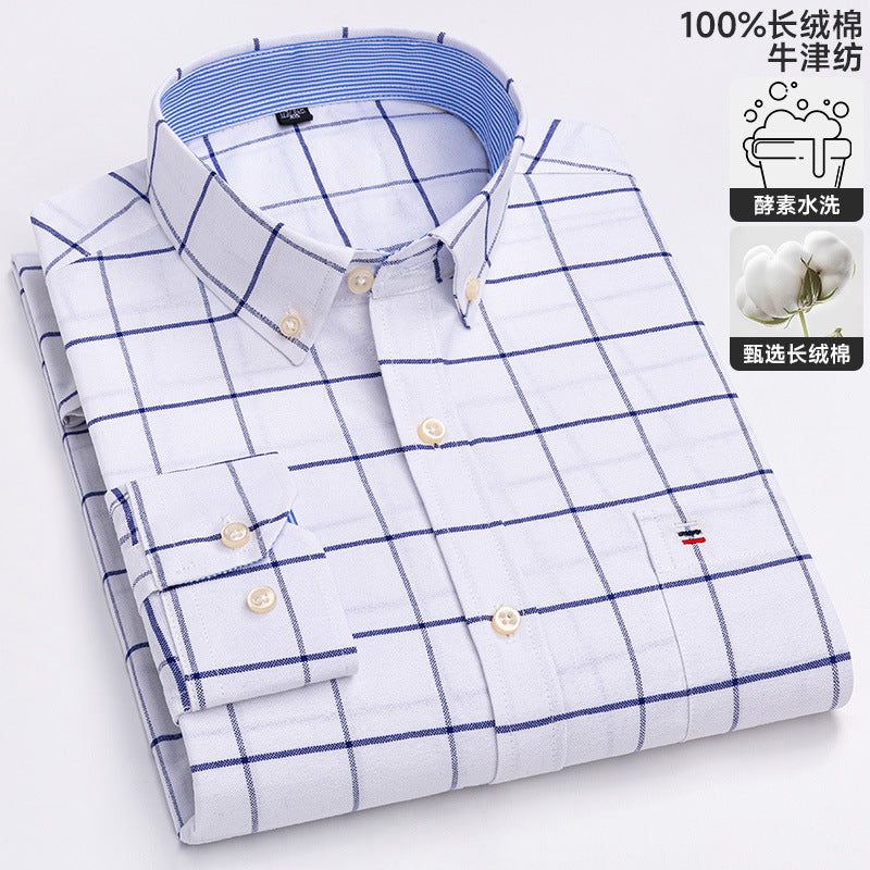Chemise Oxford à manches longues