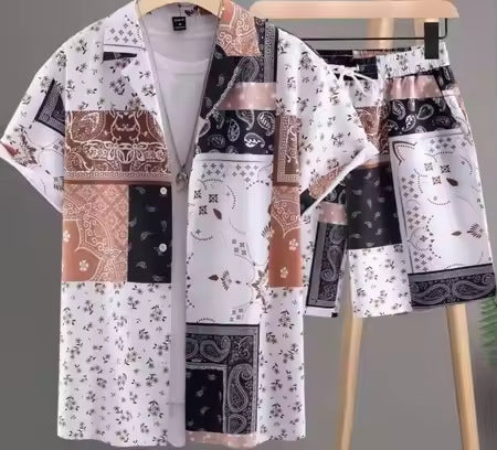 Ensemble homme TEMU Explosions : chemise hawaïenne