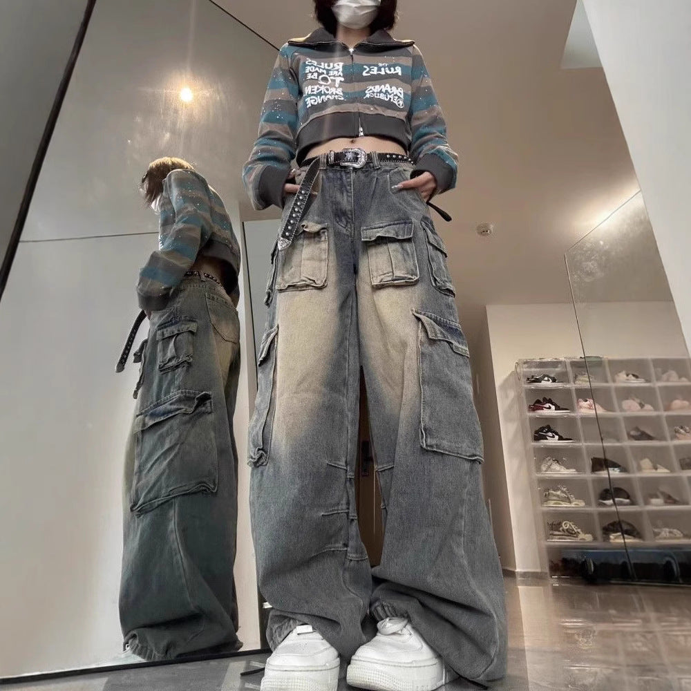 Jean de travail à jambes larges