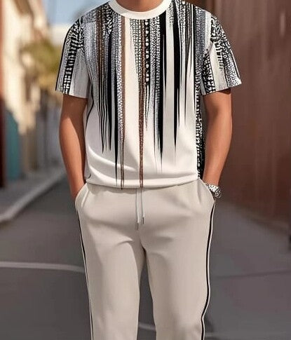 Ensemble deux pièces imprimé pour homme