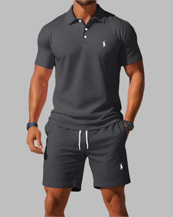 Chemise polo décontractée à revers boutonné