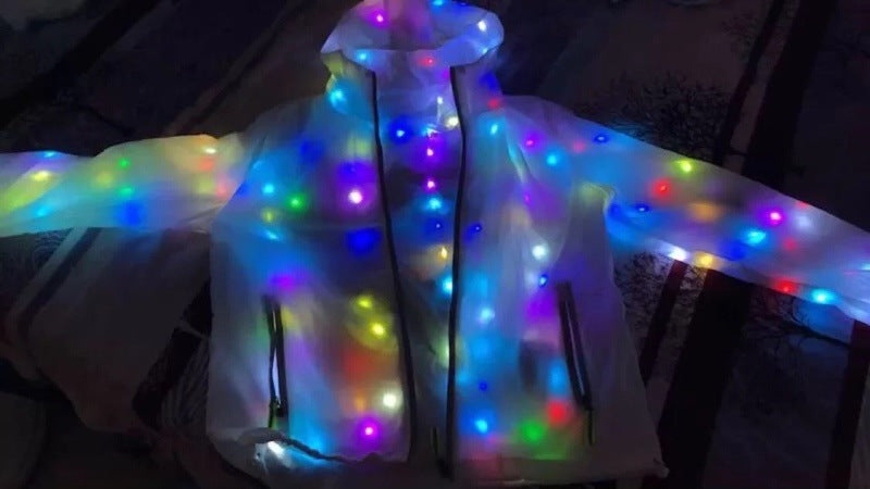 Manteau lumineux à LED