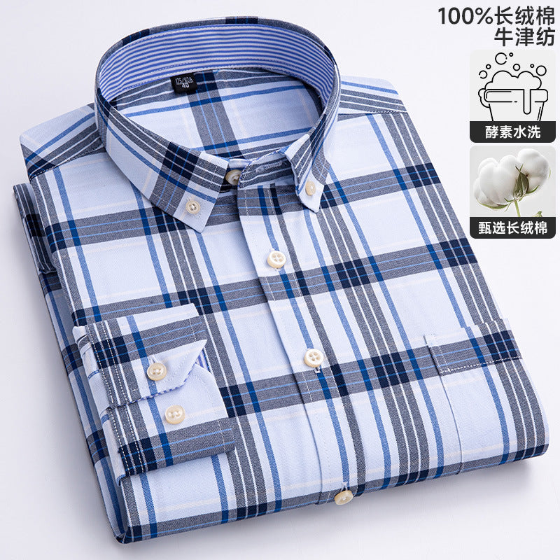 Chemise Oxford à manches longues