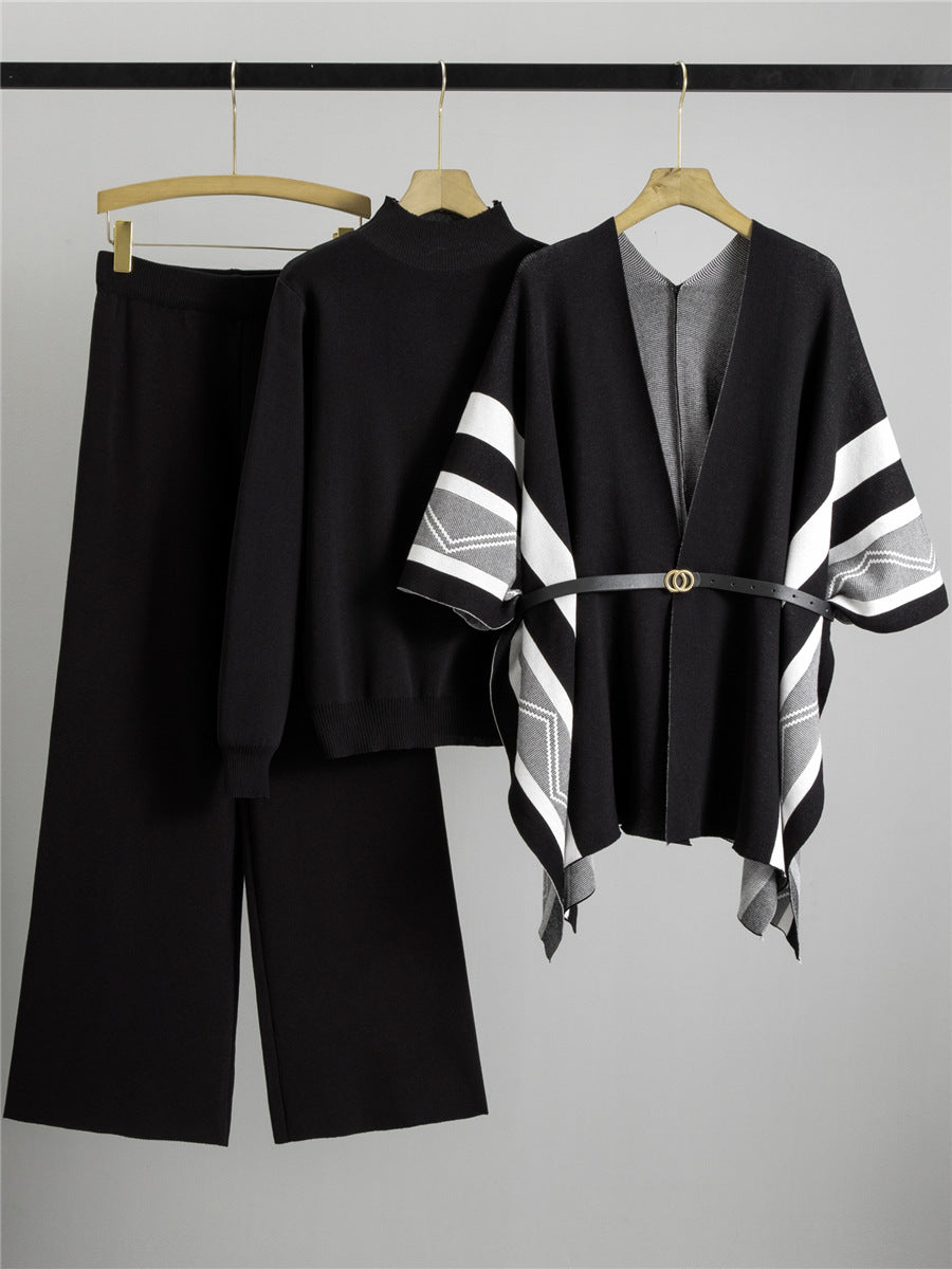 Ensemble trois pièces pour femme, style automne