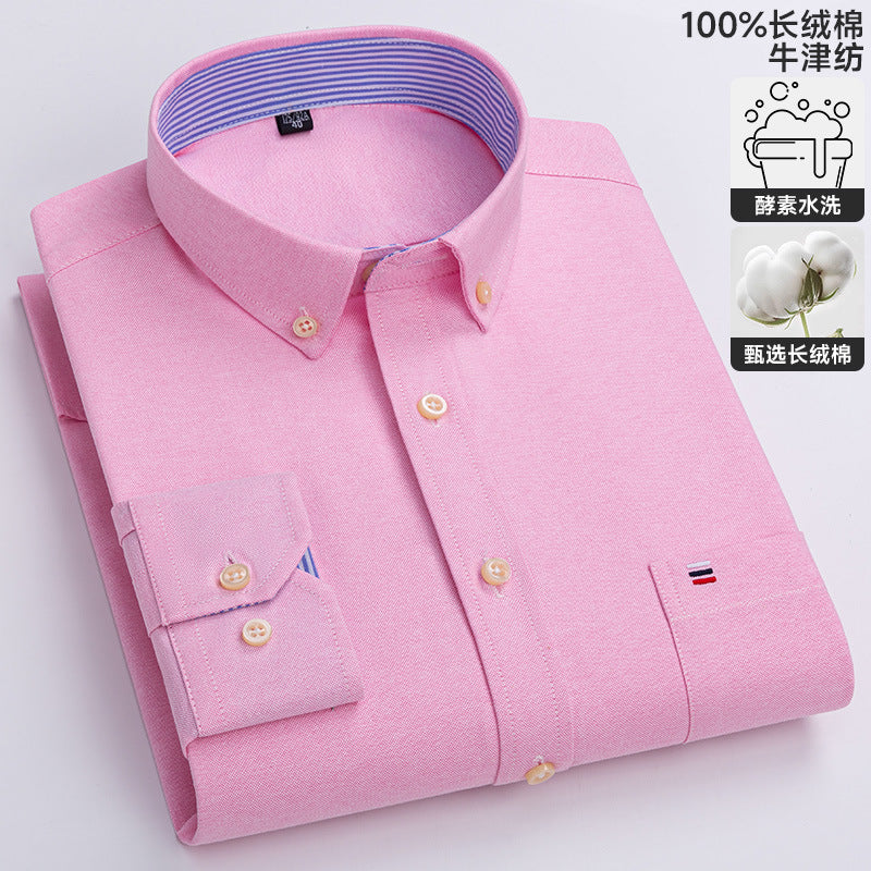 Chemise Oxford à manches longues