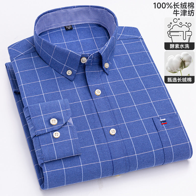 Chemise Oxford à manches longues