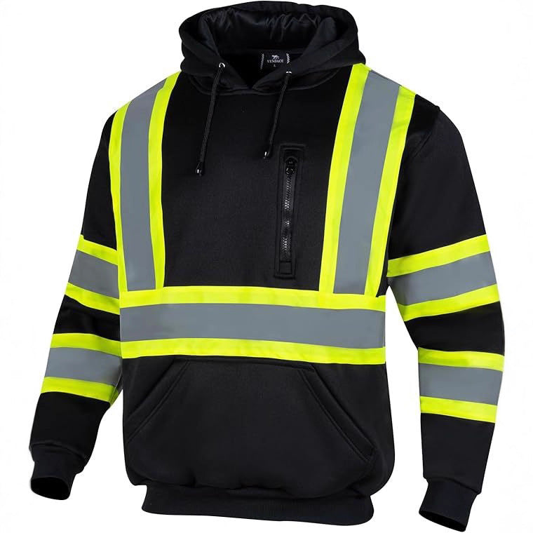 Sweat-shirt à capuche réfléchissant