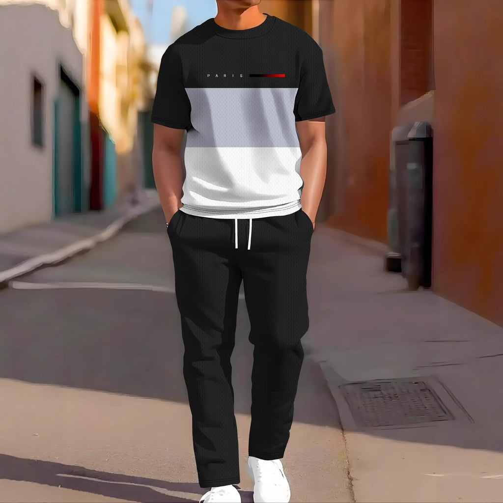 Ensemble deux pièces imprimé pour homme