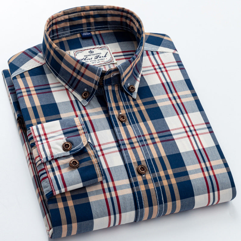 Chemise à carreaux en coton